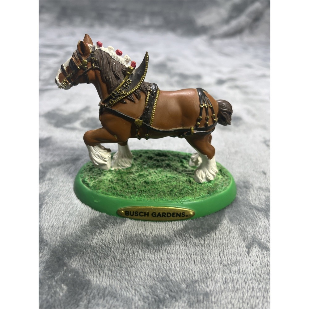 Vintage Anheuser Busch Clydesdale Busch Gardens Tampa FL Figurine See Photos‎